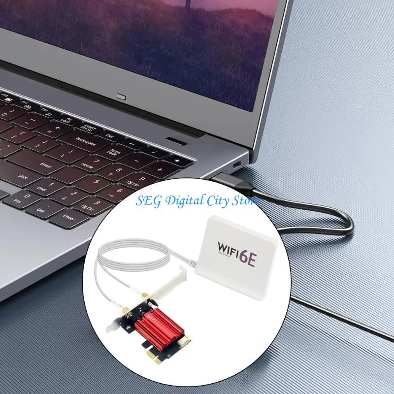 

U75B WiFi5 2,4G/5ГГц Двухдиапазонная беспроводная сетевая карта AC1200 Разъемы PCIE Встроенные антенны для безопасной