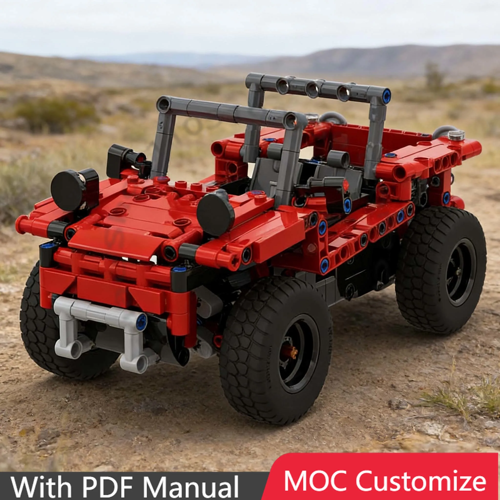 

506 PCS Speedy Sports Car 42213 Dune Buggy MOC Customize Modular Building Block Kids Design Creative DIY Boys Assembly Toy Gift