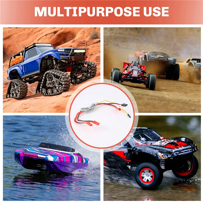 B49B-Dual Way Bidirectional Brushed Esc 2S-3S Lipo 5A Esc ตัวควบคุมความเร็วสำหรับเรือ/รถถังบังคับวิทยุ 130 180 มอเตอร์แบบมีแปรงถ่าน,2 ชิ้น