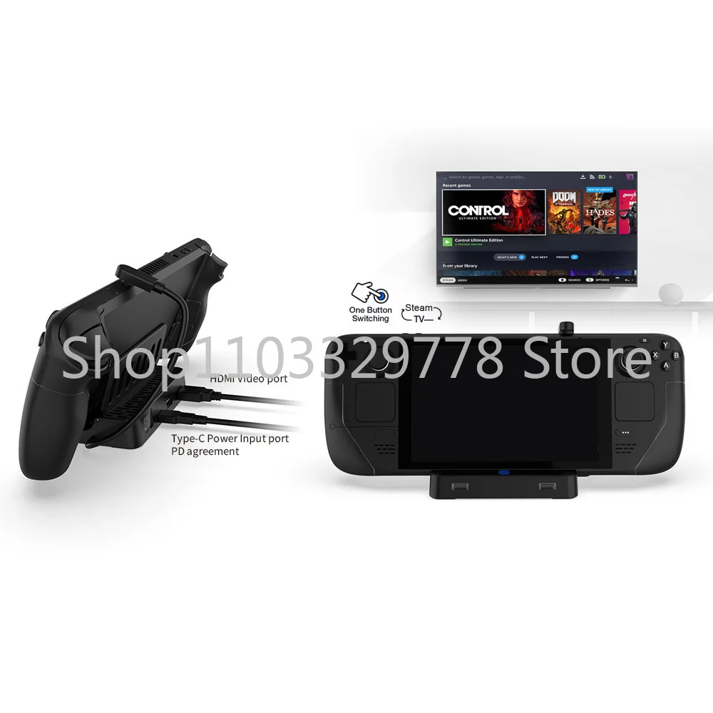 Steam Deck Host Multi-Function TV Conversion Base Steam Deck PSP with Network Port Docking Station Accessories