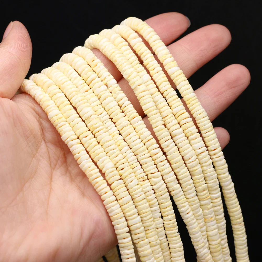 Natural Stone Shell Beads Disc shape Multi-color Spacer Bead for Jewelry Making Diy Bracelet Necklace Crafts Accessories - Image 3