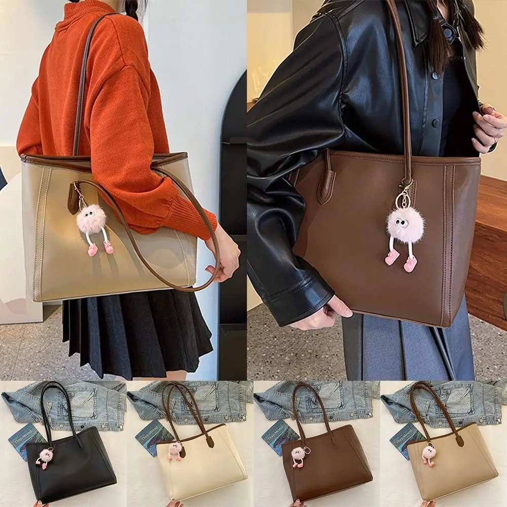 PU Leather Shopper Bag Vintage Classy Quality Handbag Large Capacity Women Tote Bag Women Girls