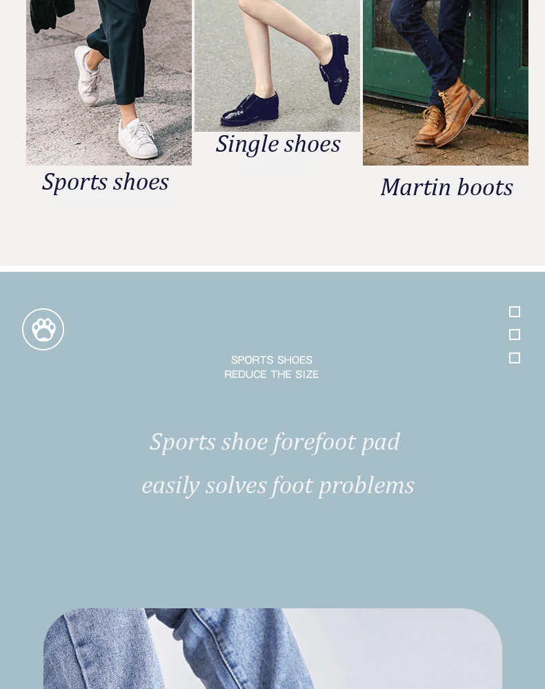 Vorfußpolster für Damen, hohe Absätze, halbe Einlegesohlen, rutschfester Vorfußschmerzlinderungseinsatz, Schuhgröße reduzieren Füllstoff für zu große Schuhe – Detail 3