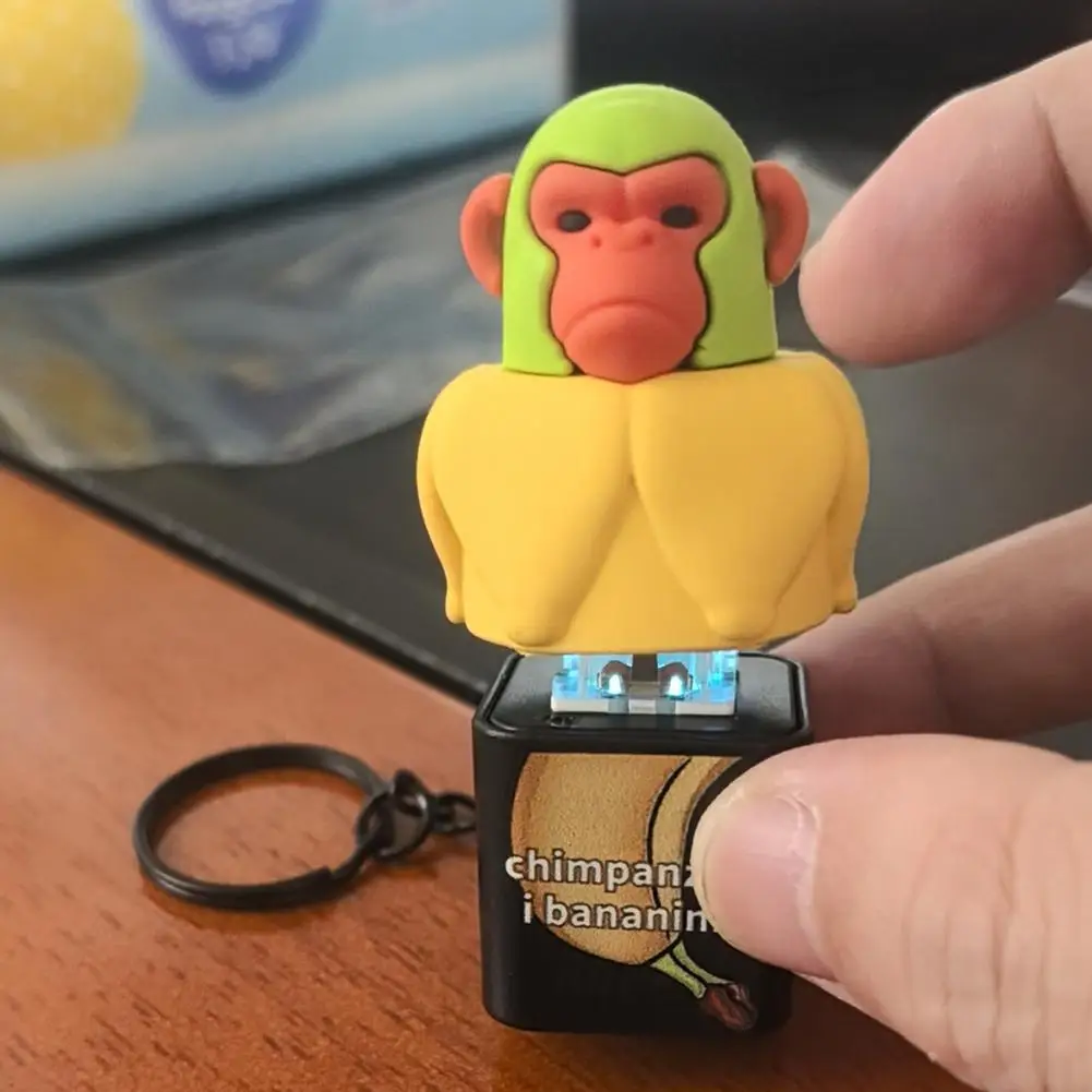 2025 جديد Tralalero Tralala Tingtungung عصا خشبية رجل زر المفاتيح الإبداعية الضغط الصوت على ظهره قلادة #1