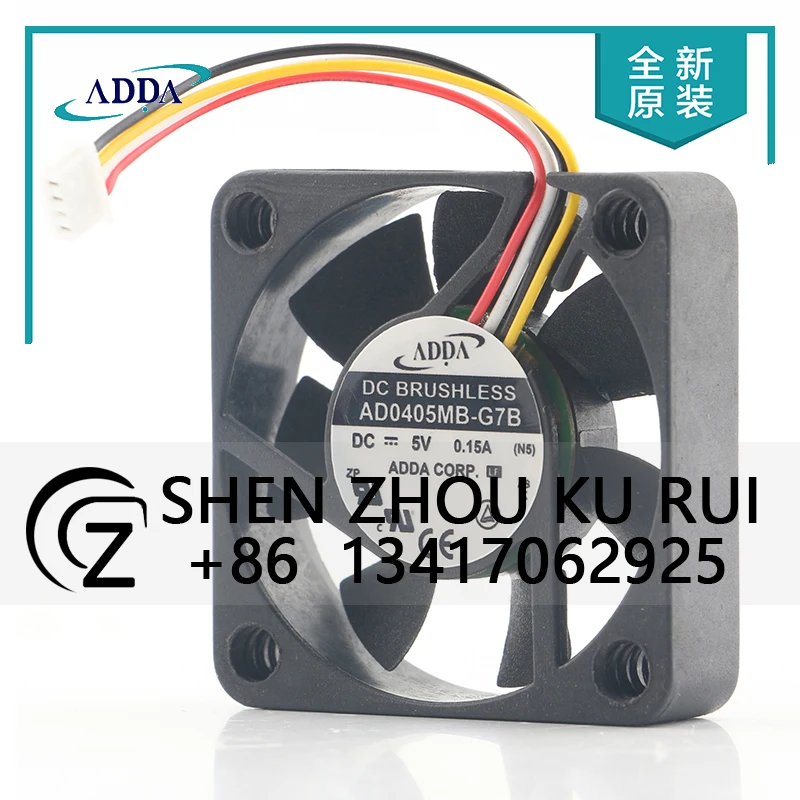 Original ADDA 12V 24V 48V DC 5V 0.15A 4010 40X40X10MM 4CM Four-wire PWM Super Quiet Ball Bearing Micro AD0405MB-G7B Cooling Fan