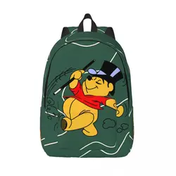 Backpack Famous Disney Animation Sturdy Shoulder Winnie the Pooh Teen Girl Boy Men Women Adult For Gifts Light Daypack Office