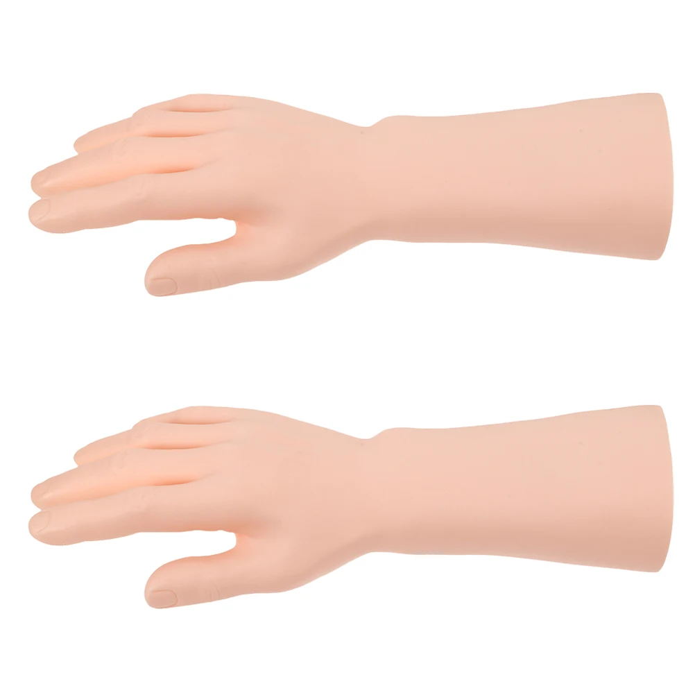 

2 Pcs Male Hand Mannequin Props Realistic Color Right Hand Jewelry Display Organizer Stand Lightweight Portable