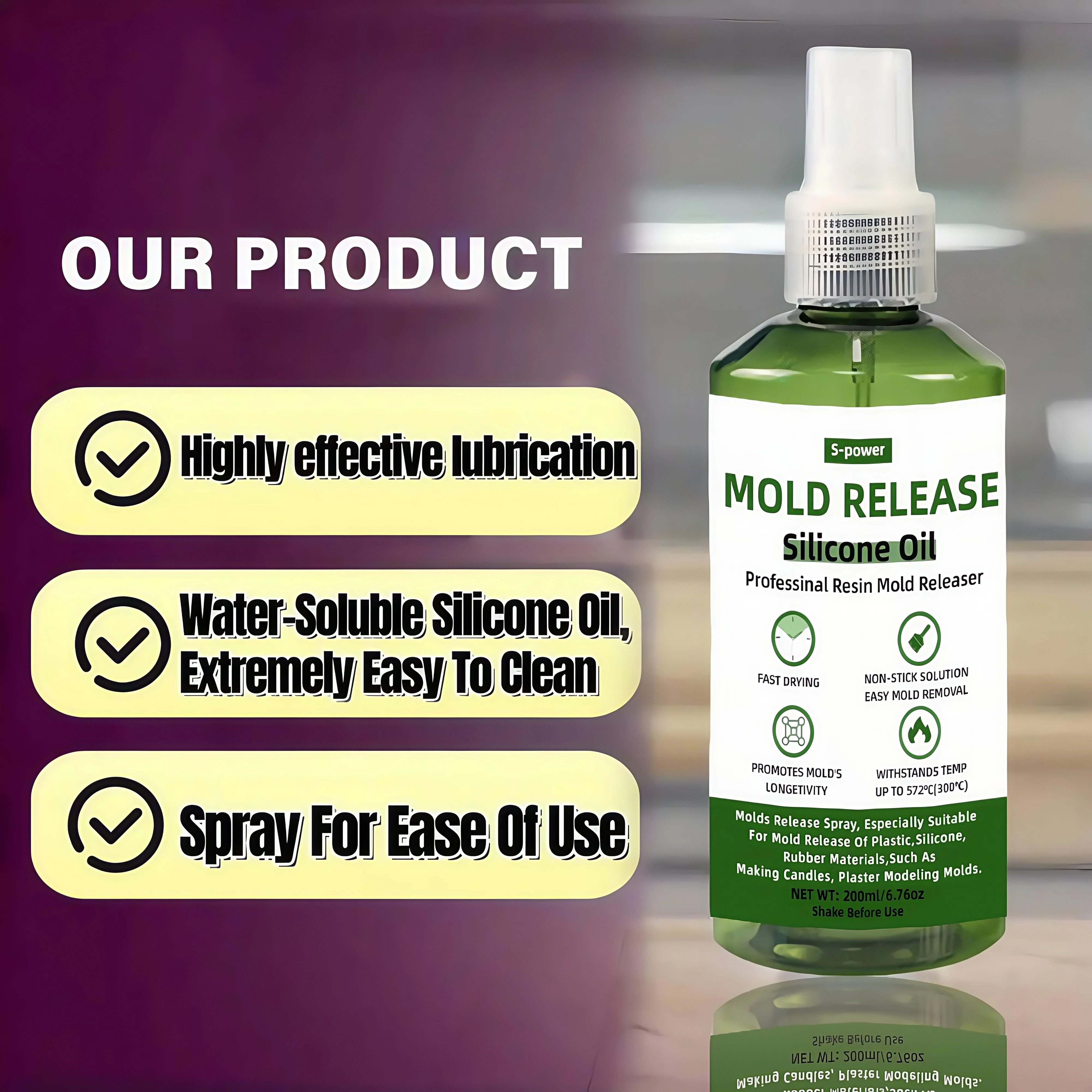 3.3oz Molds Silicone Oil Relea - огляд і ціна Release Spray Silicone