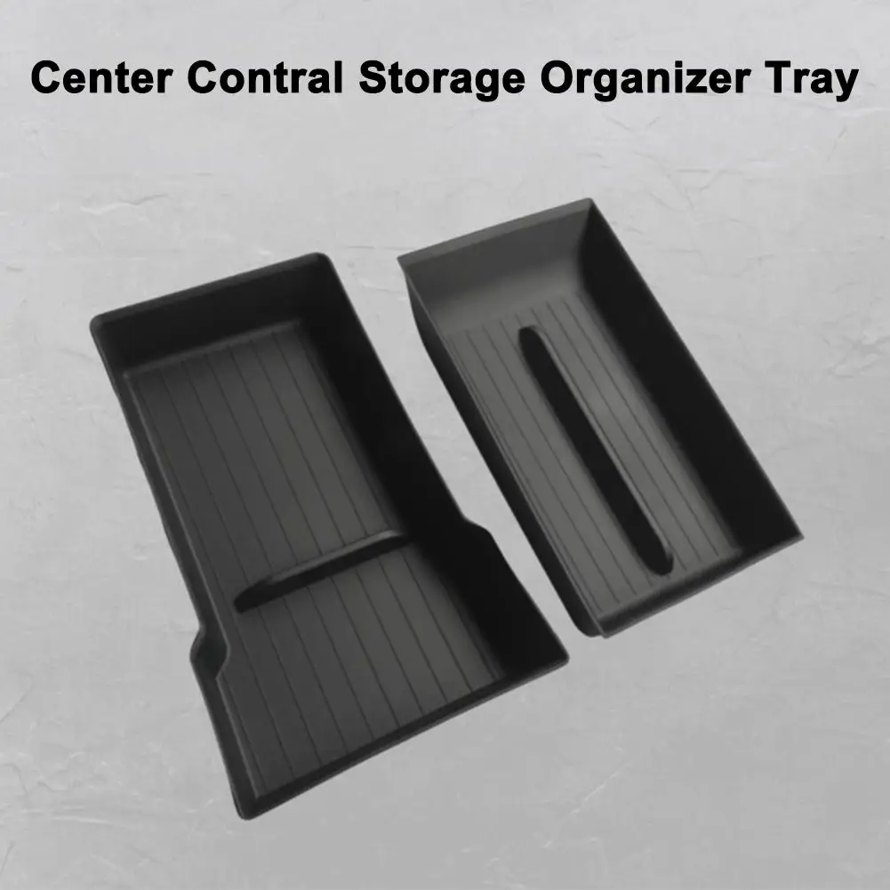 테슬라 모델 Y 2025 팔걸이 하단 바닥 매트 보관함 Stowing Tidying Organizer 트레이 패드 자동차 액세서리 썸네일 2