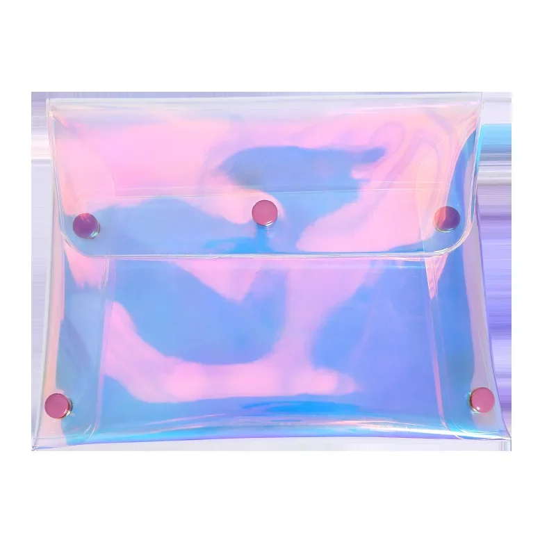 Imagem -05 - Estojo Transparente para Lápis Organizador Transparente Bolsas de Cosméticos Viagem Portátil Conjunto de Armazenamento Pvc Bolsa Transparente para Caneta