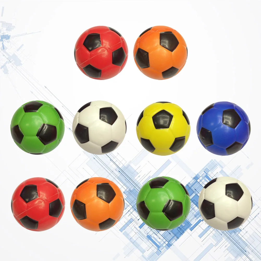 10 pçs bolas de esponja de futebol espremer brinquedo brinquedos descompressão alívio do estresse