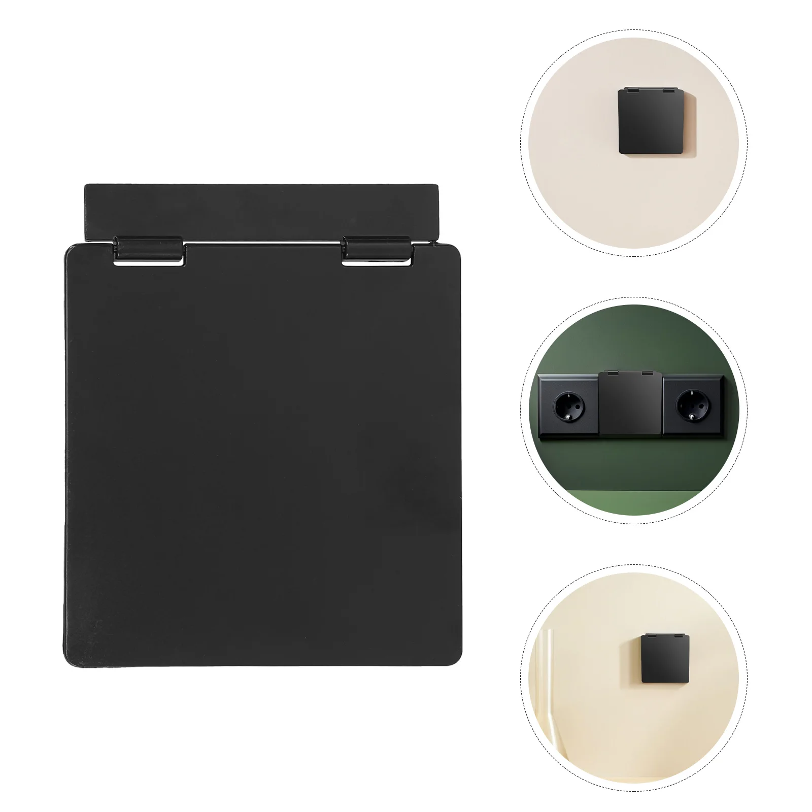 

4pcs Air Conditioning Panel Protection Cover 86 Type Ultra Thin Switch Guard Adhesive Mount For Home Office Bathroom Kitchen