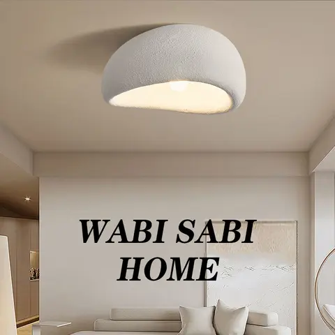 Modern Wabi Sabi E27 LED Ceiling Light Nordic Living Room Bedroom Lamp Home Lighting Fixture Bar Dining Room Ceiling Chandelier