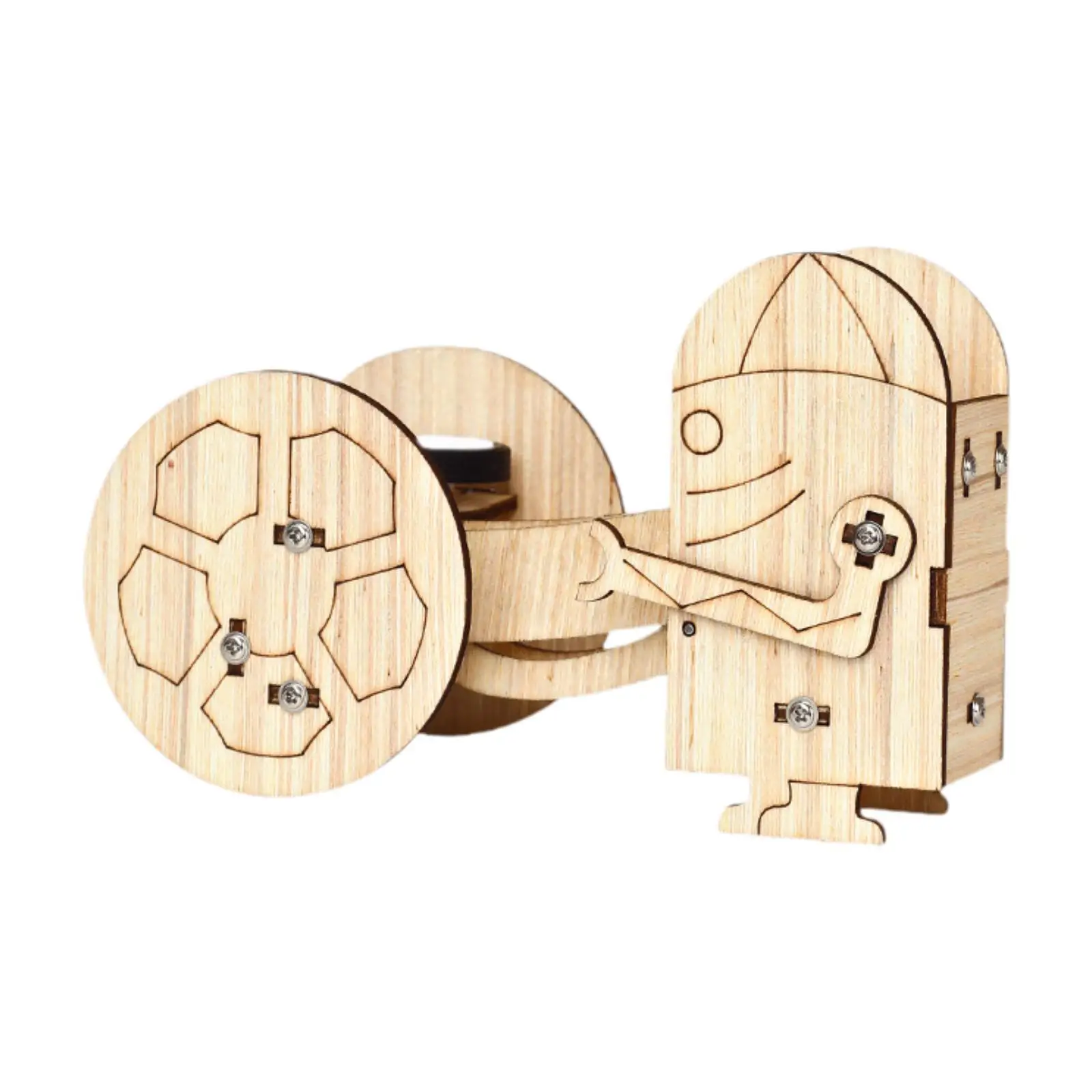 Ball Launching Robot Birthday Gift Wood Craft Kits for Children Adults