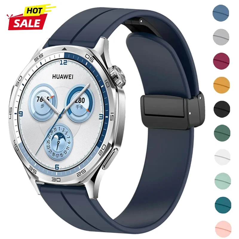 22mm 20mm Magnetisches Schlaufenarmband für Huawei Watch 5 GT6/5/4/3 Pro 46mm Silikon-Armband für Samsung Galaxy Watch 7 6 5 4 40mm 44mm