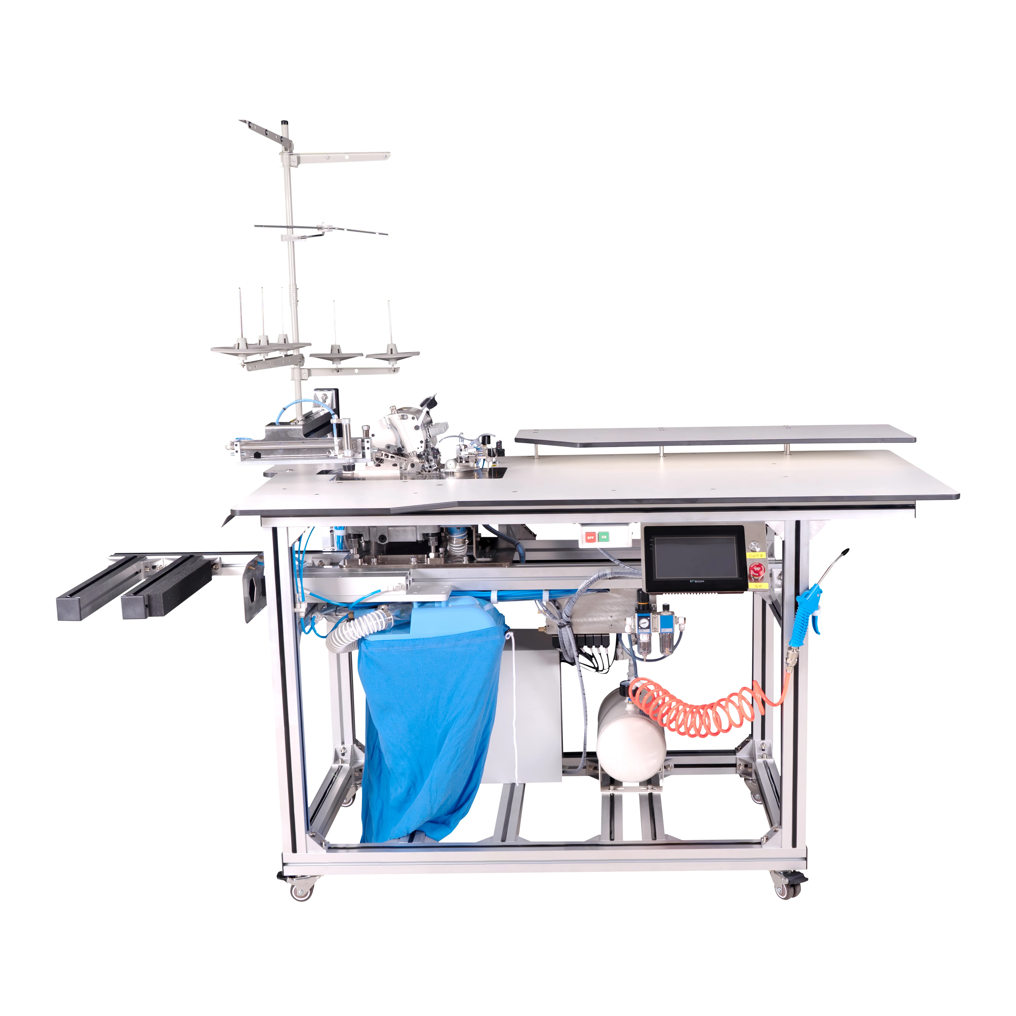 CP-5214 High Speed Automatic Threading and Hemming Overlock Sewing Machine for Pants and Skirts