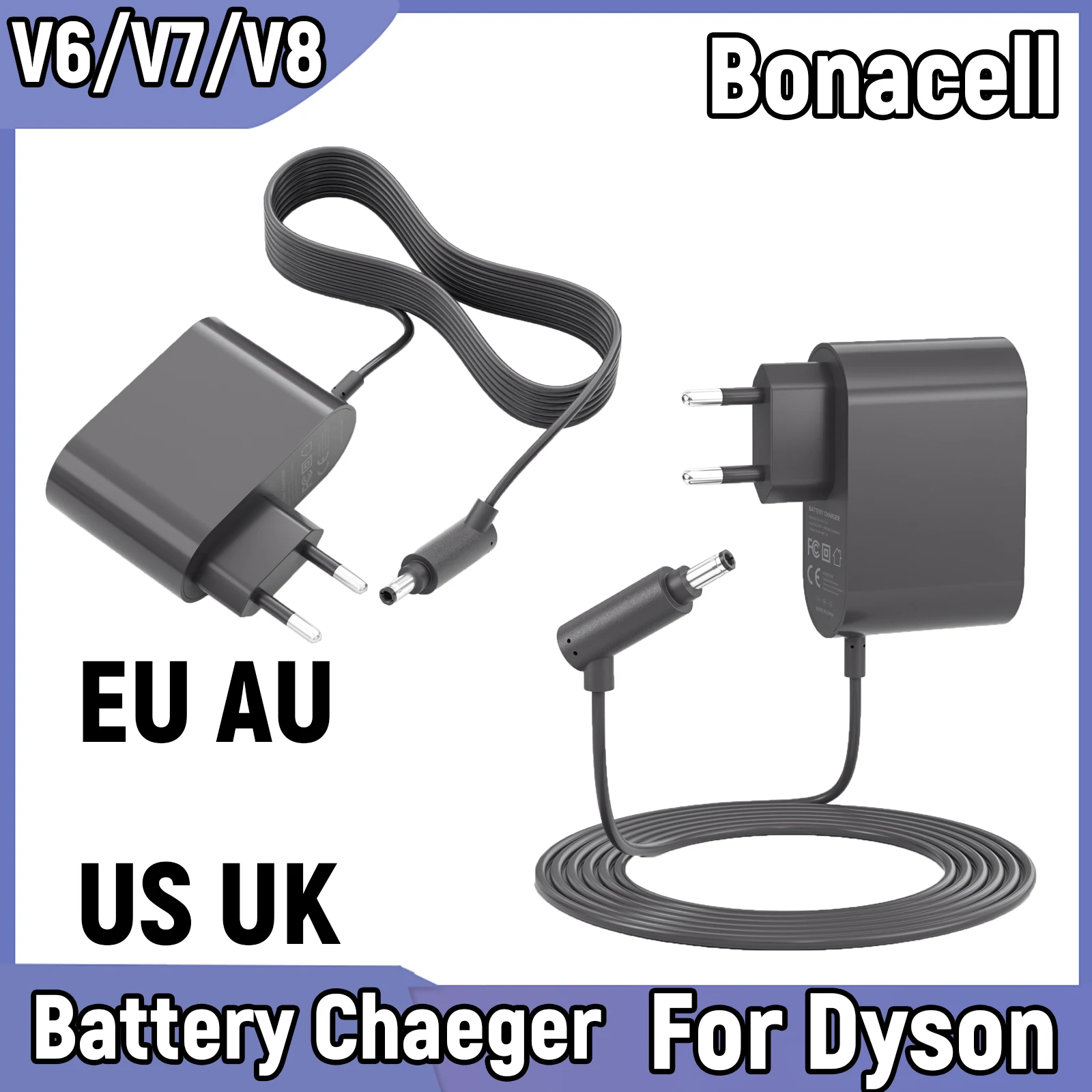 For Dyson V6 V7 V8 Battery Charger Compatible With Dyson V6 V7 V8 Vacuum Cleaner Battery Charger High Power Universal Charger