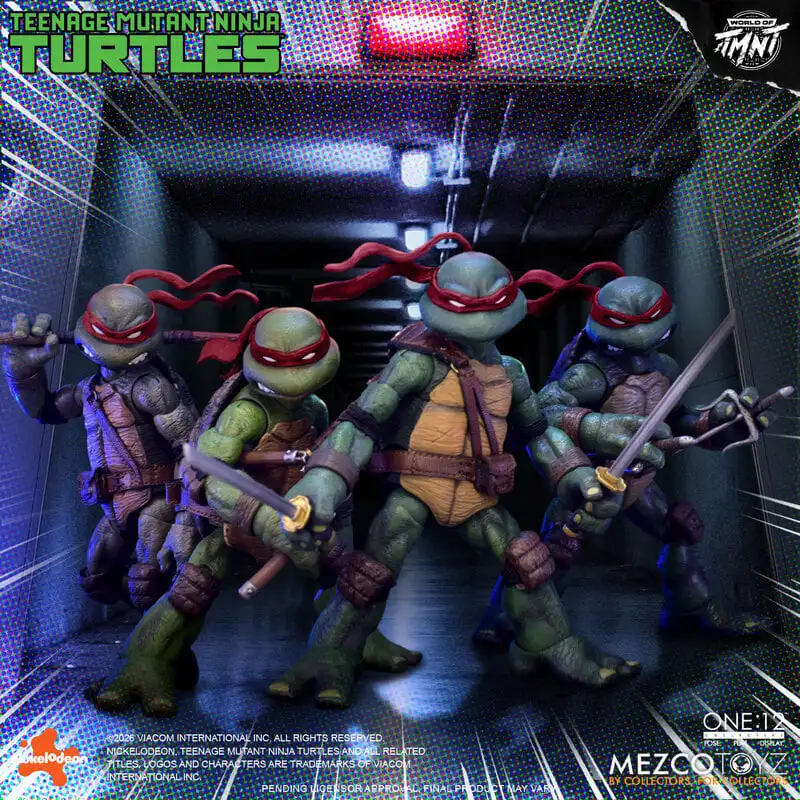Pre-sale Original Mezco Ant One:12 Teenage Mutant Ninja Turtles Set of 4 MEZ75506 Action Figures Collection Gift - view 2
