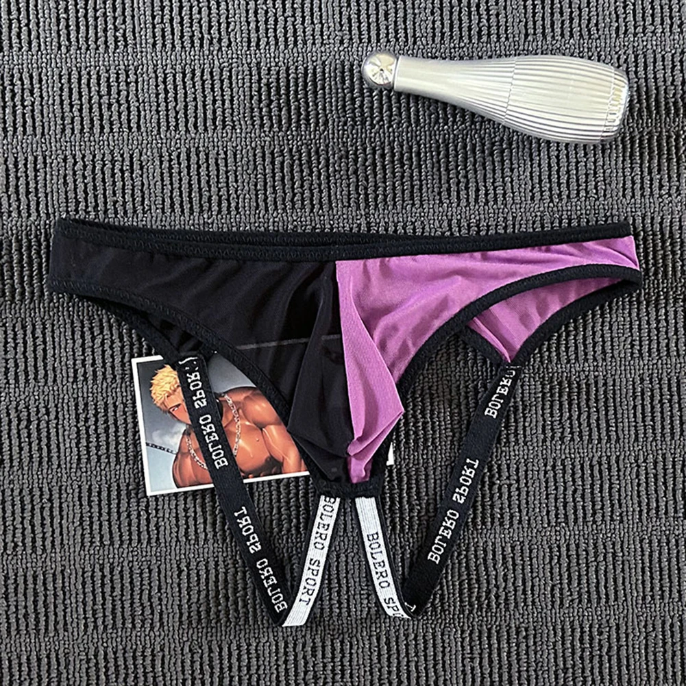 

Мужское сетчатое дышащее нижнее белье для горячих мужчин, нижнее белье для геев, сумка с низкой талией, стринги, эластичные трусы, полые трусы с открытой попкой