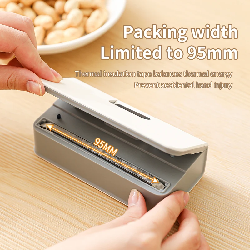 Plastic Bag Sealer Mini Heat Bag Sealing Machine Rechargeable Handheld Food Packaging Heat Sealer Thermal Bags Sealing Machine