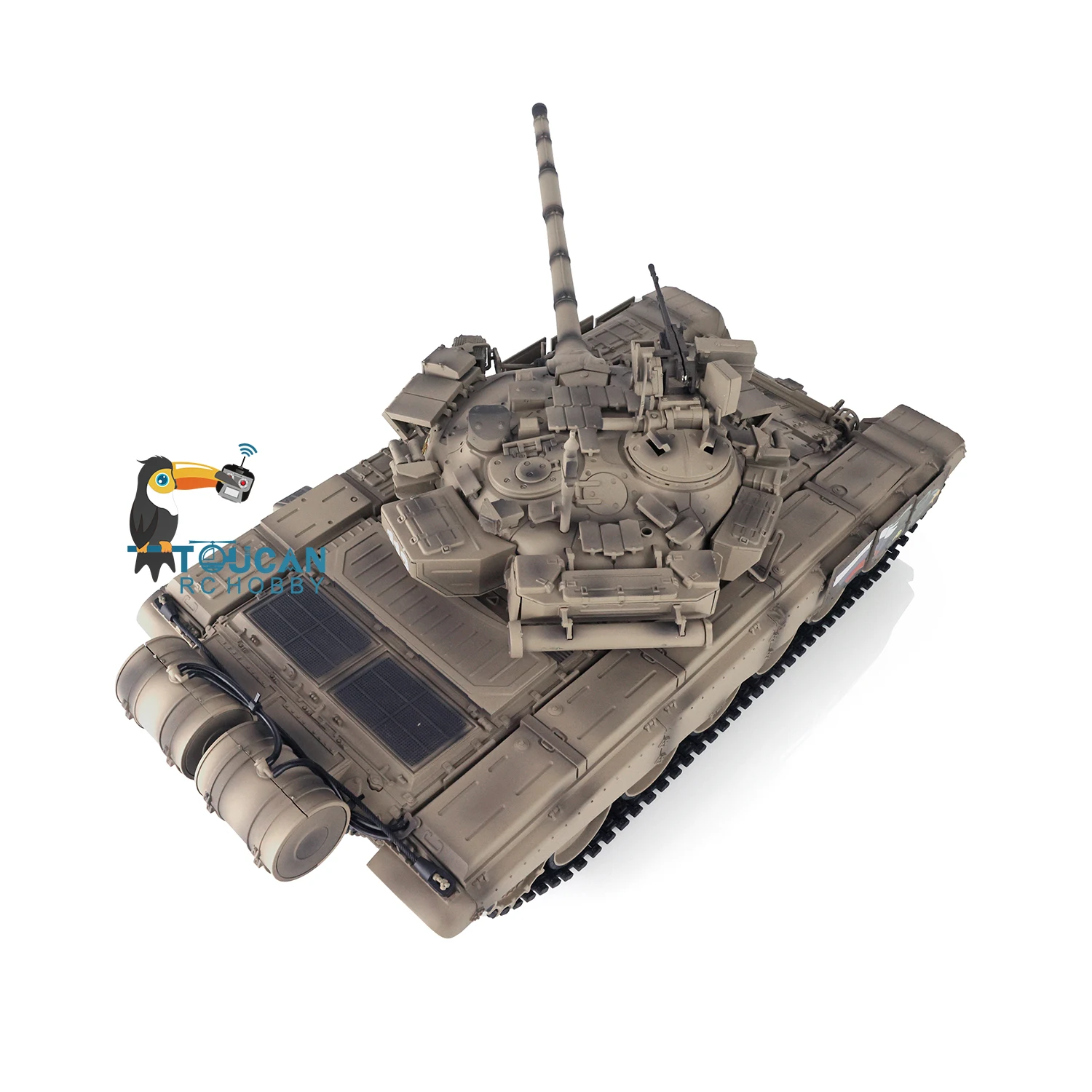 HENG LONG RC Tank 3938 7.0 Russia T90 1/16 RTR 360° Turret Metal Wheels Red Eyes Battery BB Pellets Radio Models Toys TH17870