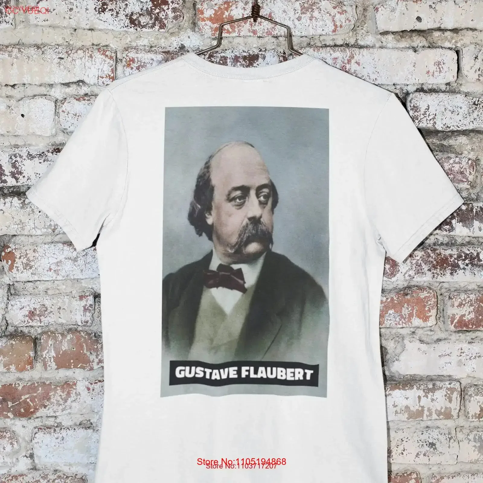 Gustave Flaubert French Madame Bovary Writer camiseta autor literatura G500 5 3 oz vintage lavado ropa de diseñador gráfico