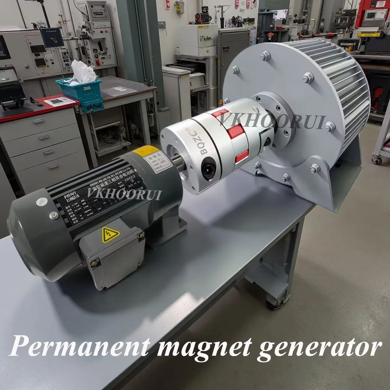 

Permanent Magnet Generator, Quiet Dynamo with Driving Motor, 380V Alternator for Stable Power Supply, 50kW, 80kW 100kW,220V-400V