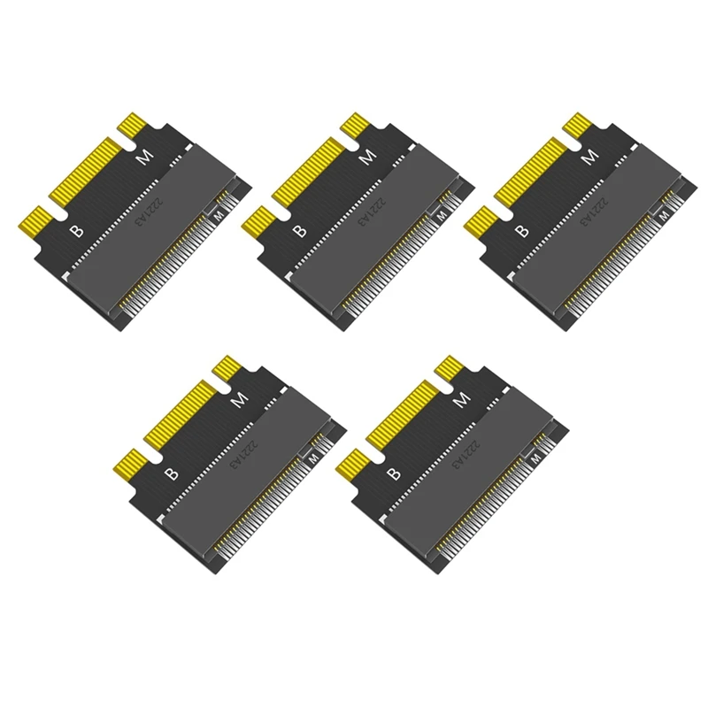 

New!!M.2 NVME M-Key B&M 2230 To 2242 Extension Adapter For Thinkpad X270 X280 T470 T480 L480 T580 Serials(5Pcs)