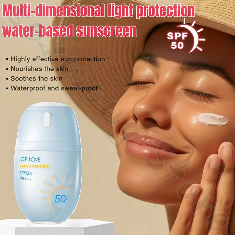 ICELOVE multi-dimensional light-protecting water-sensitive sunscreen press-type 28g moisturizing sunscreen repair sunburn