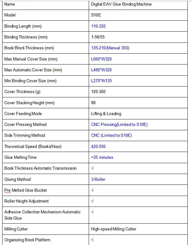 S10EV9 Ruicai A4 Perfect Binding Machine Glue Book Binder Binding Machine Price