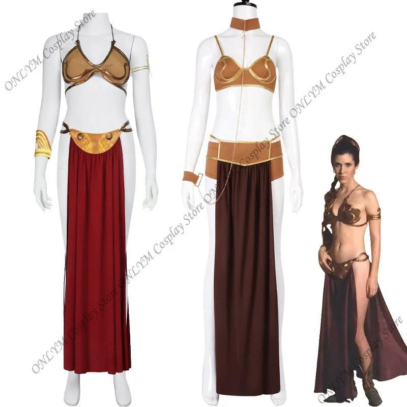 

Leia Princess Косплей Leia Organa Solo Платье для косплея Лея Платье Сексуальная одежда для взрослых Сцена Хэллоуин Ролевая игра Униформа для женщин