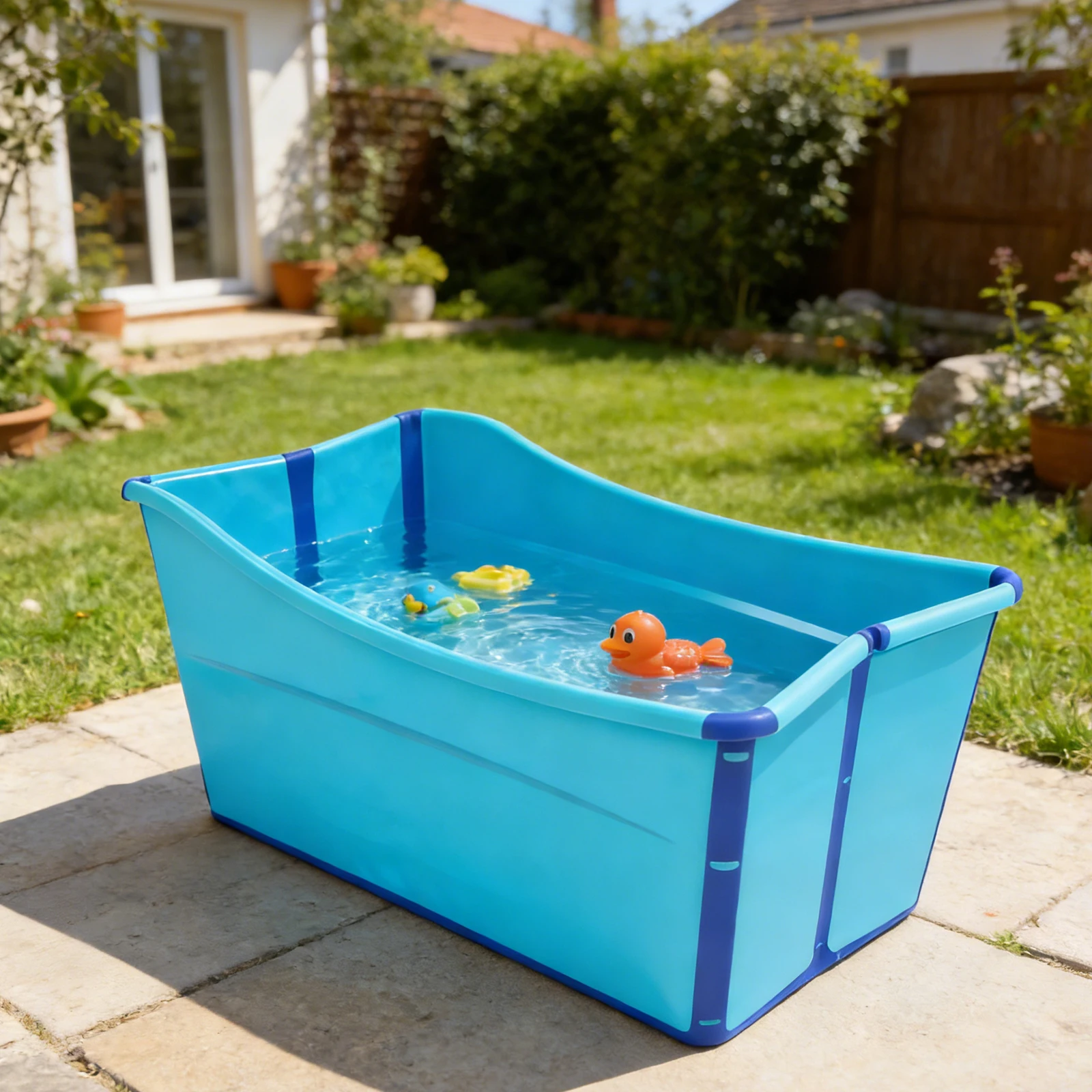 

Большая синяя портативная складная ванна для взрослых и детей, для душа и спа, для использования в помещении и на улице, экономит место, легко хранить