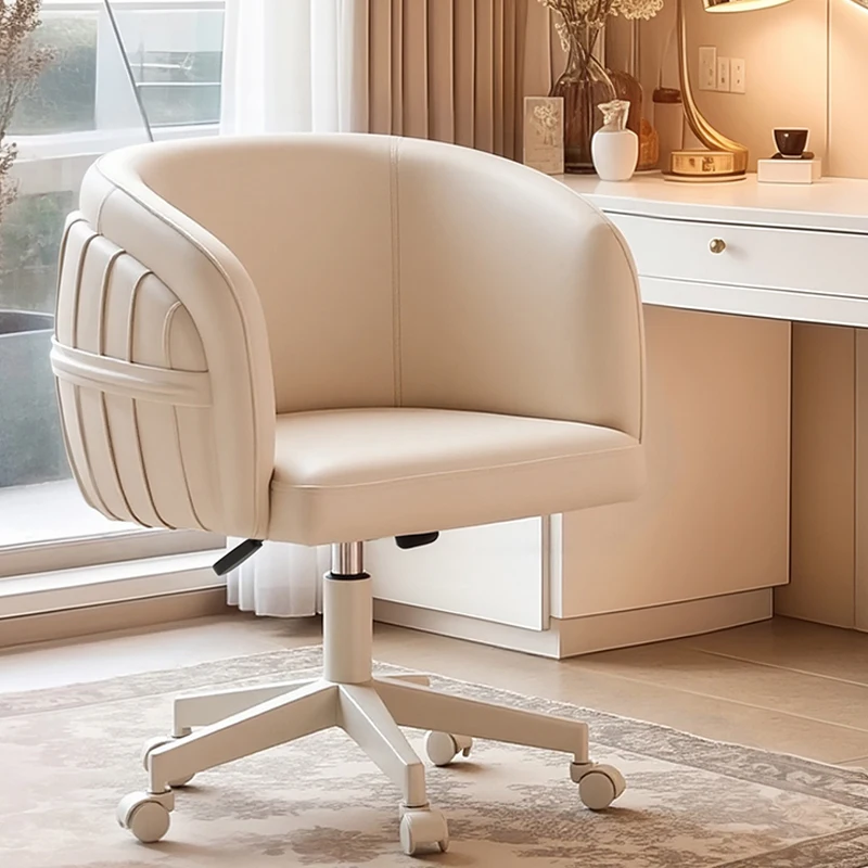 Girls Makeup Chair Single Sofa Computer Chair Home Multi-functional Seat Comfortable Adjustable Swivel Chair with Backrest