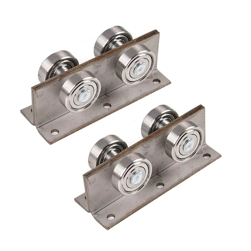 รอกสกายไลท์สแตนเลส รอกหลังคาเคลื่อนที่ รอกบันไดเปิดรางเลื่อนลูกกลิ้งล้อไนลอนยกงานหนัก