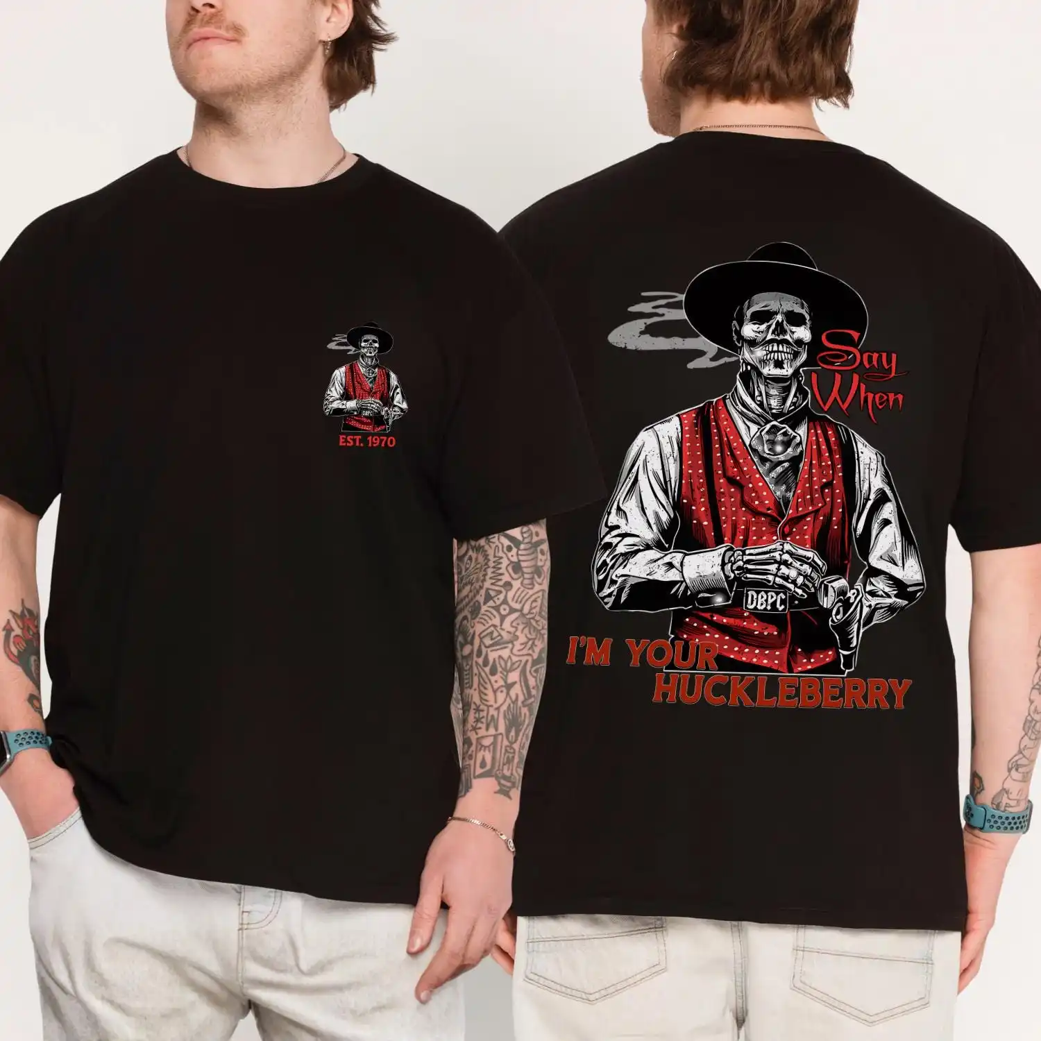 I'm Your Huckleberry Tombstone Movie TShirt, Vintage Doc Holliday Graphic Tee, Western Cowboy Retro T-Shirt