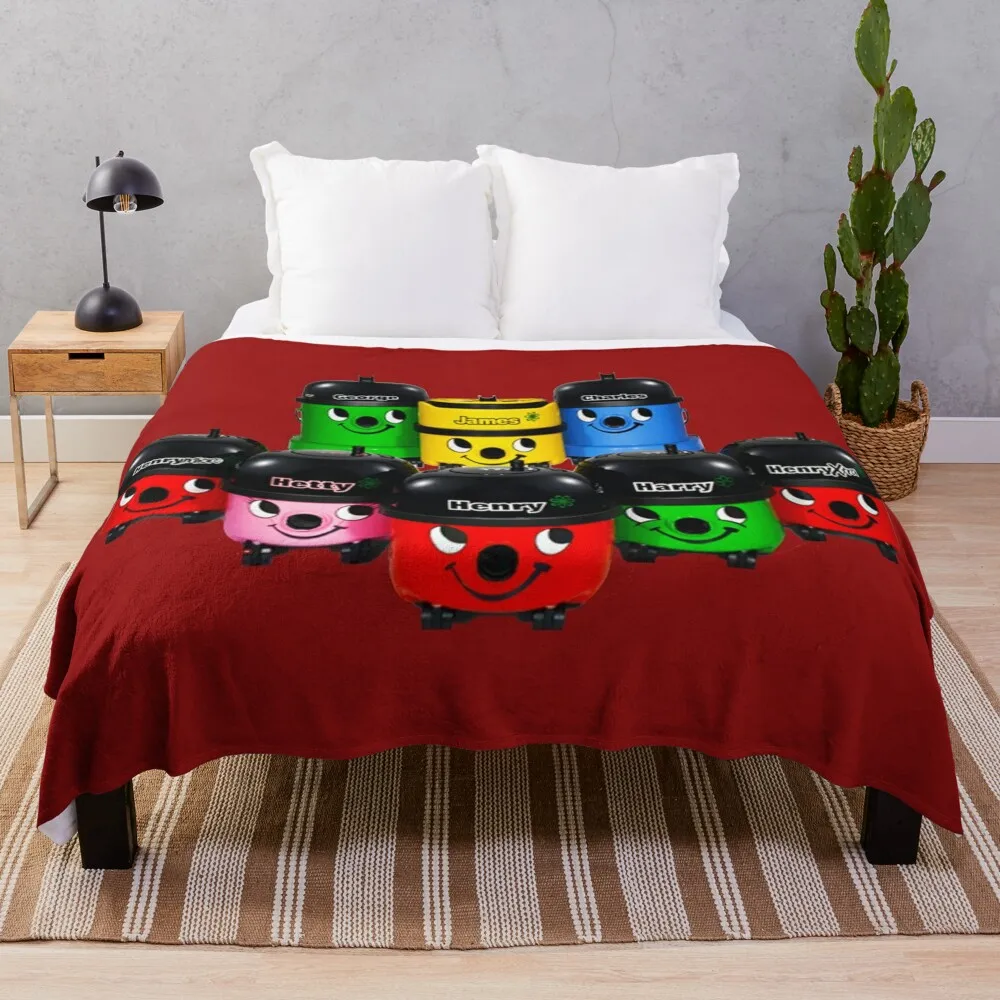 

Henry Hoover and Friends Throw Blanket Bed covers Luxury Brand Blanket