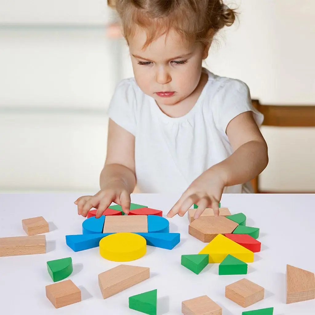 Montessori Geometrische Fractieblokken Herkenning Leren voor thuiskleuters