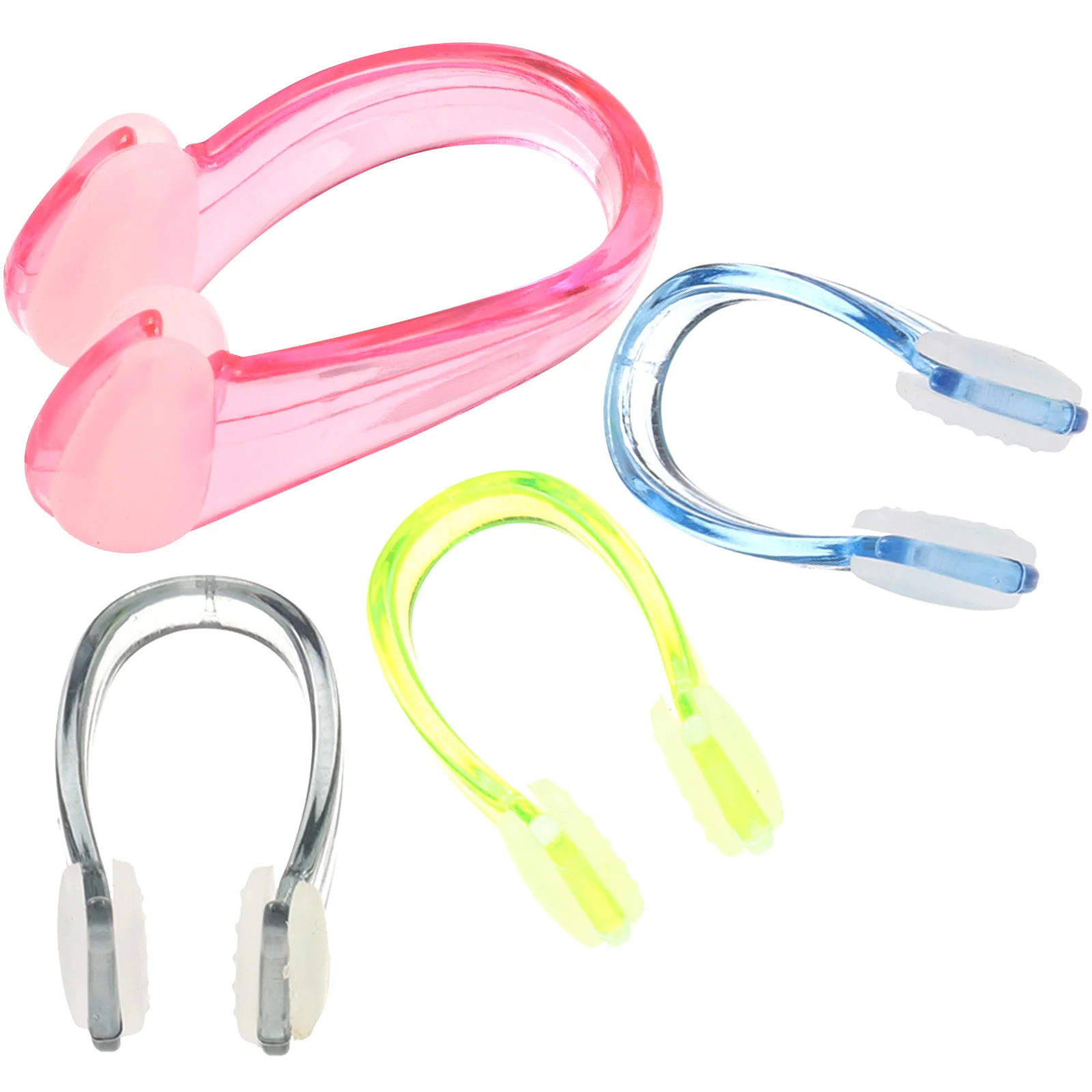 

4 Pcs Nose Clip Waterproof Swimming Plug Portable Snorkeling Plugs Silicone Child