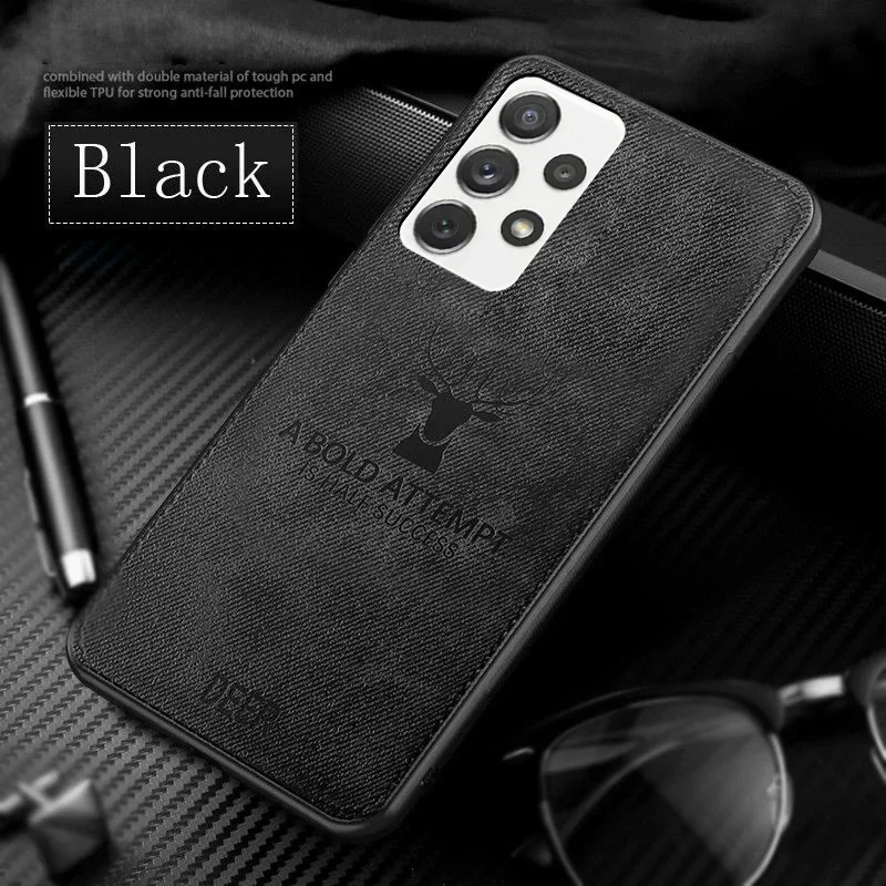 Жесткий чехол с рисунком оленя для Samsung Galaxy S24 S23 S22 Ultra Plus A54 A55 A35 A25 A15, чехол для телефона Samsung Galaxy S23FE