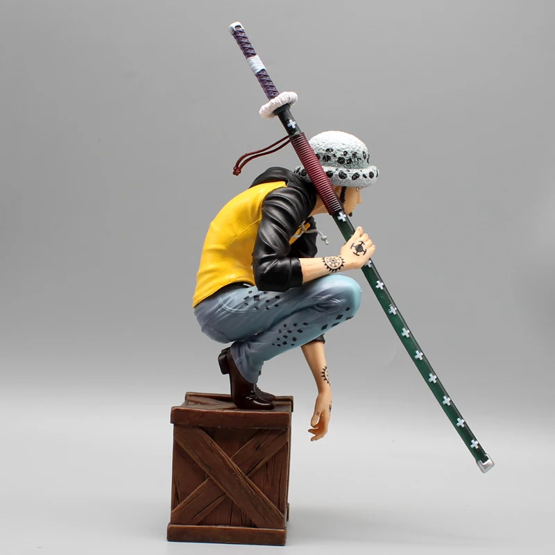 Figurines d'anime ONE PIECE Trafalgar D. Figurines d'action de la loi de l'eau, pays Wano, une pièce, modèle en PVC, jouets de collection, beurre, cadeaux, 21cm