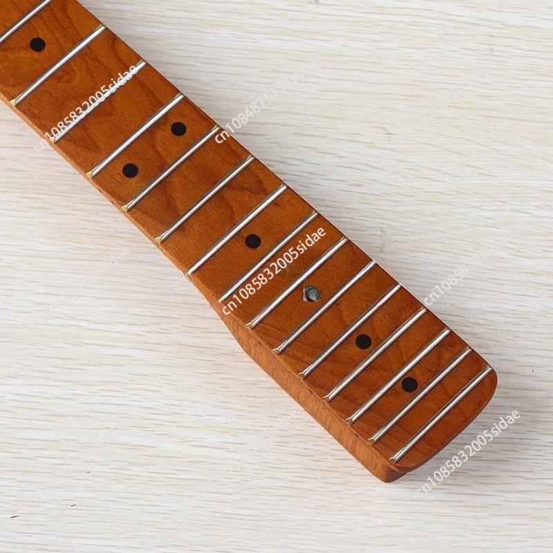 

22 frets 6 strings baked maple ST neck electric guitar with peach pipe guitar handle modified DIY electric guitar accessories