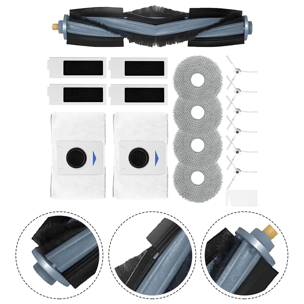 Filters Main Brush Side Brush Mop Cloth Dust Bag Cleaning Brush Kit Replacement Parts For  T20 Vacuum Cleaner Accessories