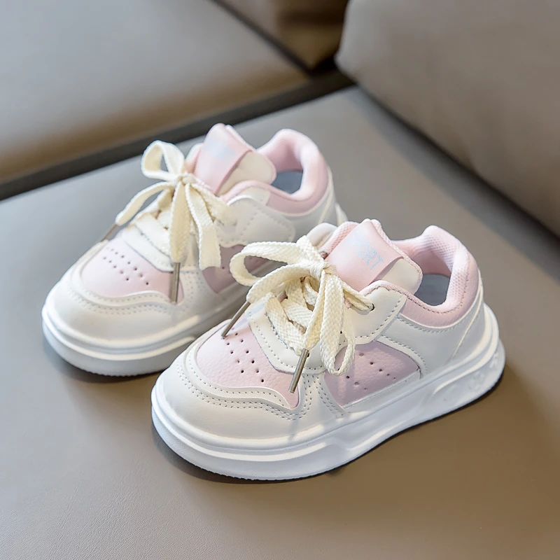 Kids Running Shoes Breathable Soft Girls Sports Casual Shoes Candy Color 2026 New Fashion Children Tennis Shoes Non-slip Comfort