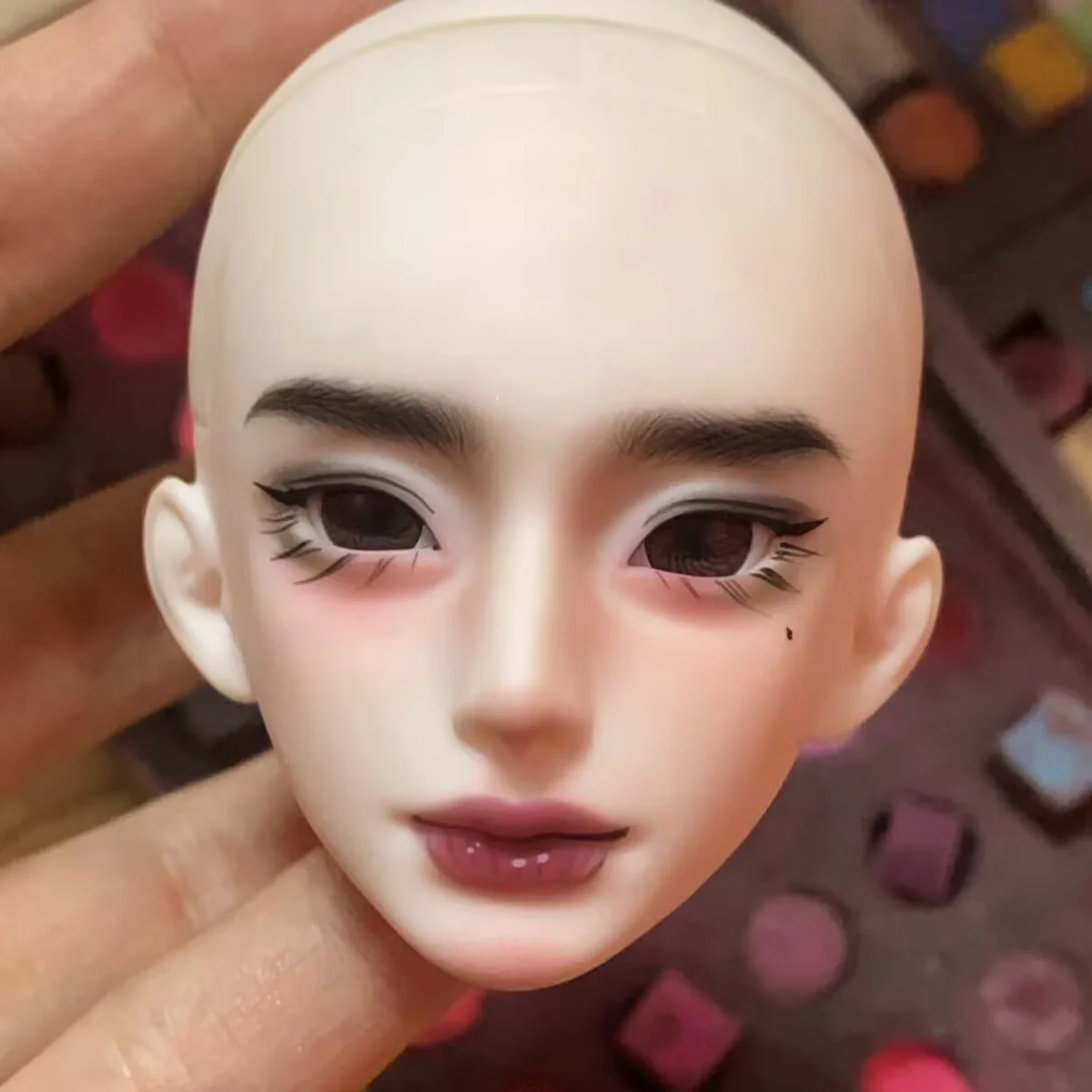 Hand Painted Bjd Doll Head 1/3 1/4 1/6 Scale Male Resin Doll Head Custom Makeup Mjd Doll Accessory For Adult Collectors