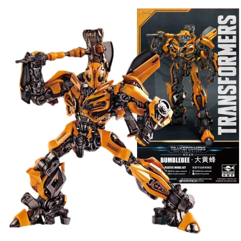 In Stock Transformers The Last Knight Bumblebee Plastic Model Kit Assemble Figurine Action Series Collection Toy Gift