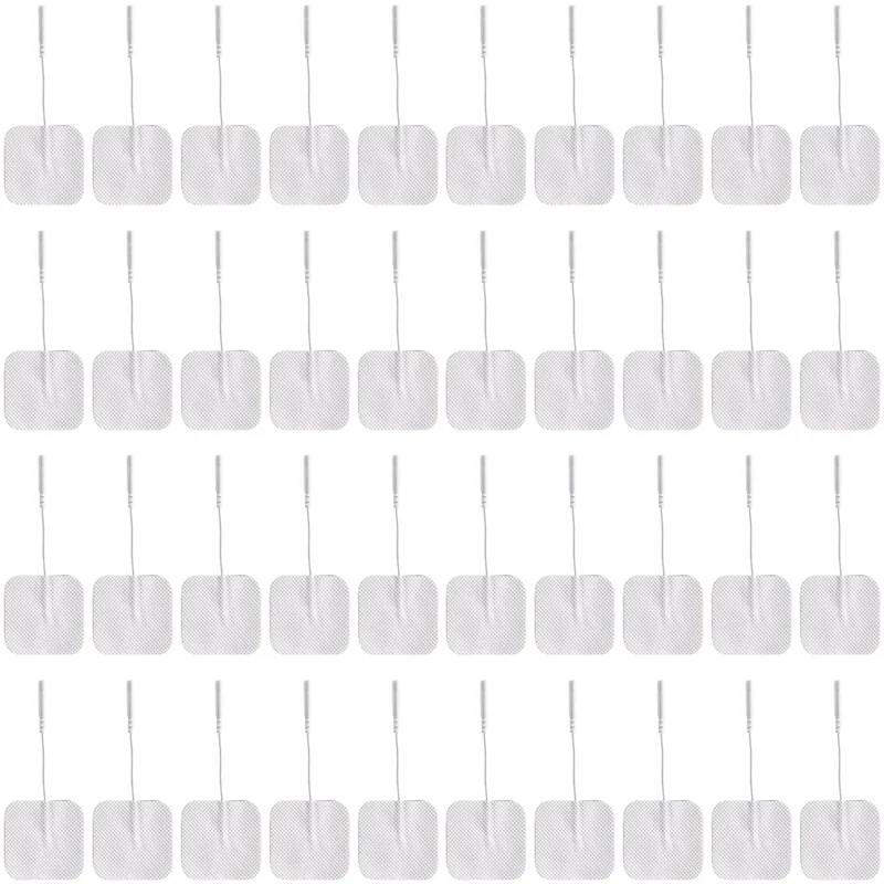 

MAKE-40 шт. подушечки для блоков TENS, 2X2 электроды для электротерапевтических подушечек для стимулятора мышц EMS