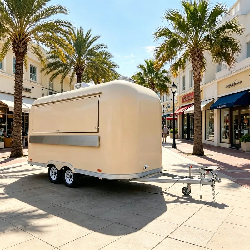 Customizable Small Fast Food Truck Street Food Trailer Popular Pizza Truck Hot Dog Cart High Quality Wholesale