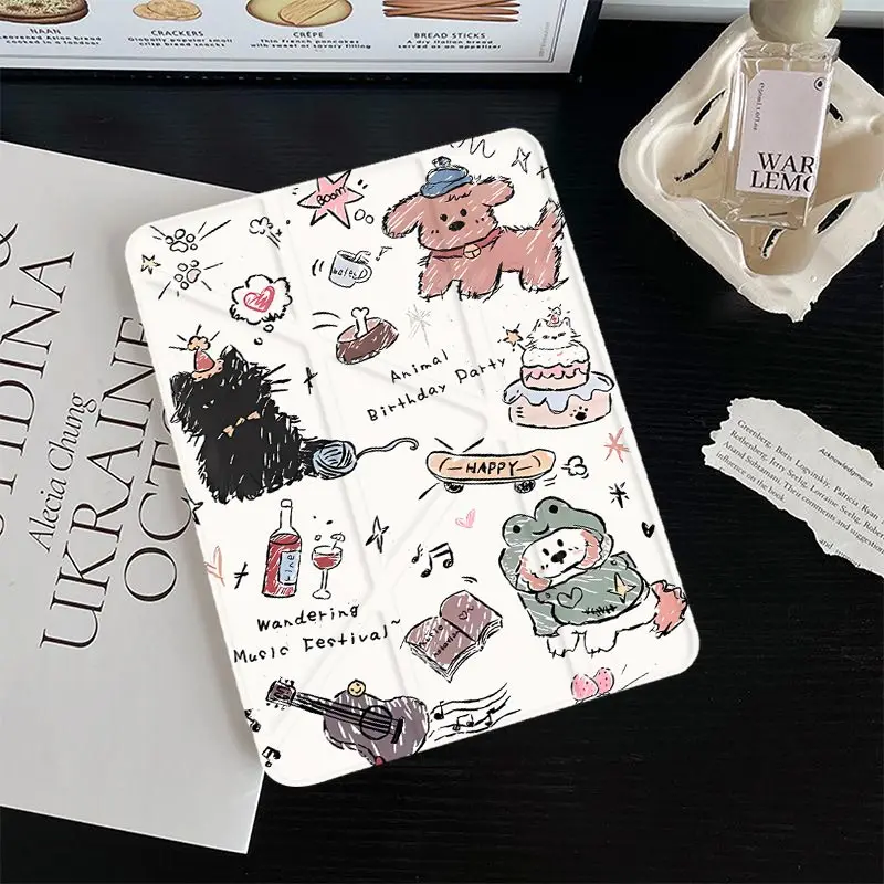 3+Y Multi-Angle Stand Cover for IPad Mini6 8.3 air3 10.5 Pro 11 2020 iPad10.2 7/8/9th 4/5 10.9 iPad A16 2025 11th Air11/13