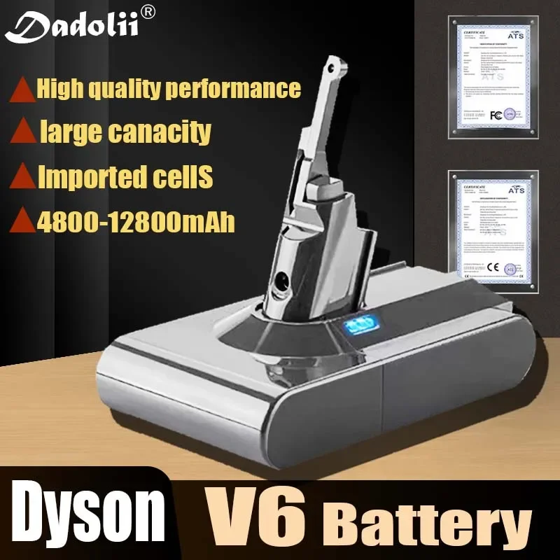 New V6 21.6V 12800mAh Li-ion Battery for Dyson V6 Battery DC58 DC59 DC61 DC62 Vacuum Cleaner SV09 SV07 SV03 SV04 SV06 SV05