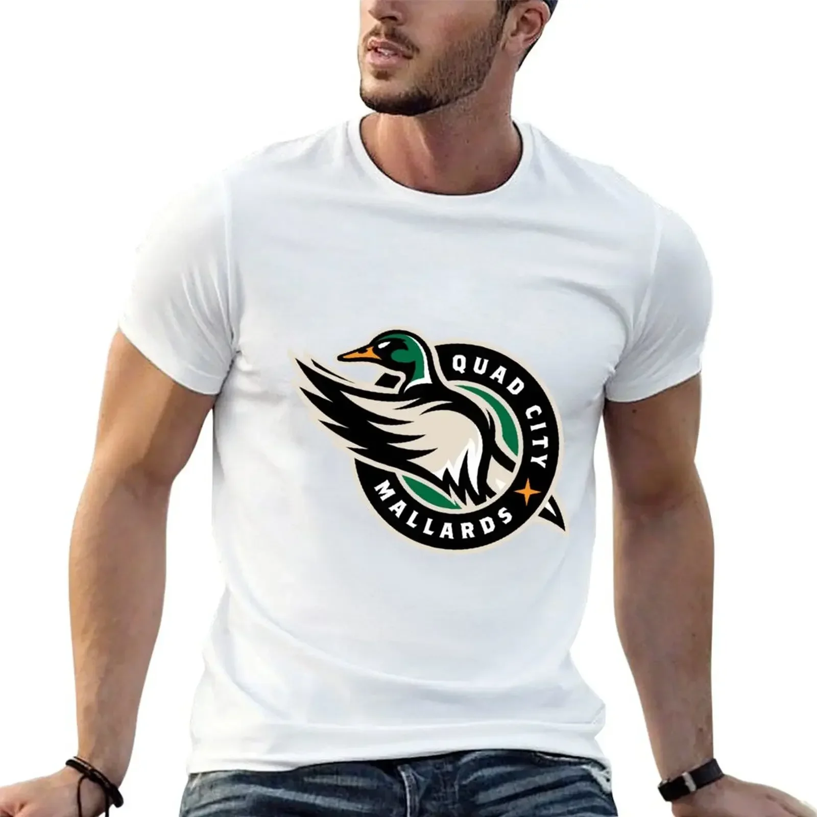 

QUAD CITY MALLARDS T-Shirt cute clothes blanks mens graphic t-shirts anime